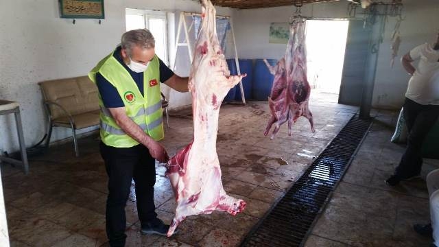 ADAKLAR KESİLEREK İHTİYAÇ SAHİPLERİNE DAĞITILDI-1