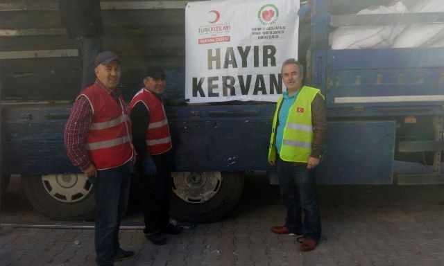 “HAYIR KERVANI” TIRI KİLİS’TEKİ İHTİYAÇ SAHİPLERİNE GÖNDERİLDİ-9