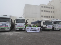 YARDIMELİ DERNEĞİNDEN BAYIRBUCAK TÜRKMENLERE 10 TIR UN