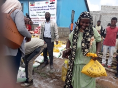 ETİYOPYANIN HARAR BÖLGESİN DE 2000 AİLEYE GIDA YARDIMINDA BULUNULDU.