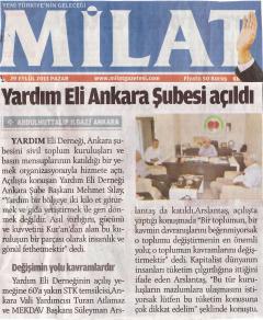 YARDIMELİ ANKARA ŞEBESİ TANIŞMA YEMEĞİ